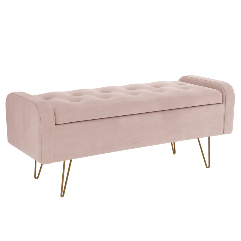 Ivy Bronx Che Upholstered Flip Top Storage Bench & Reviews | Wayfair.ca